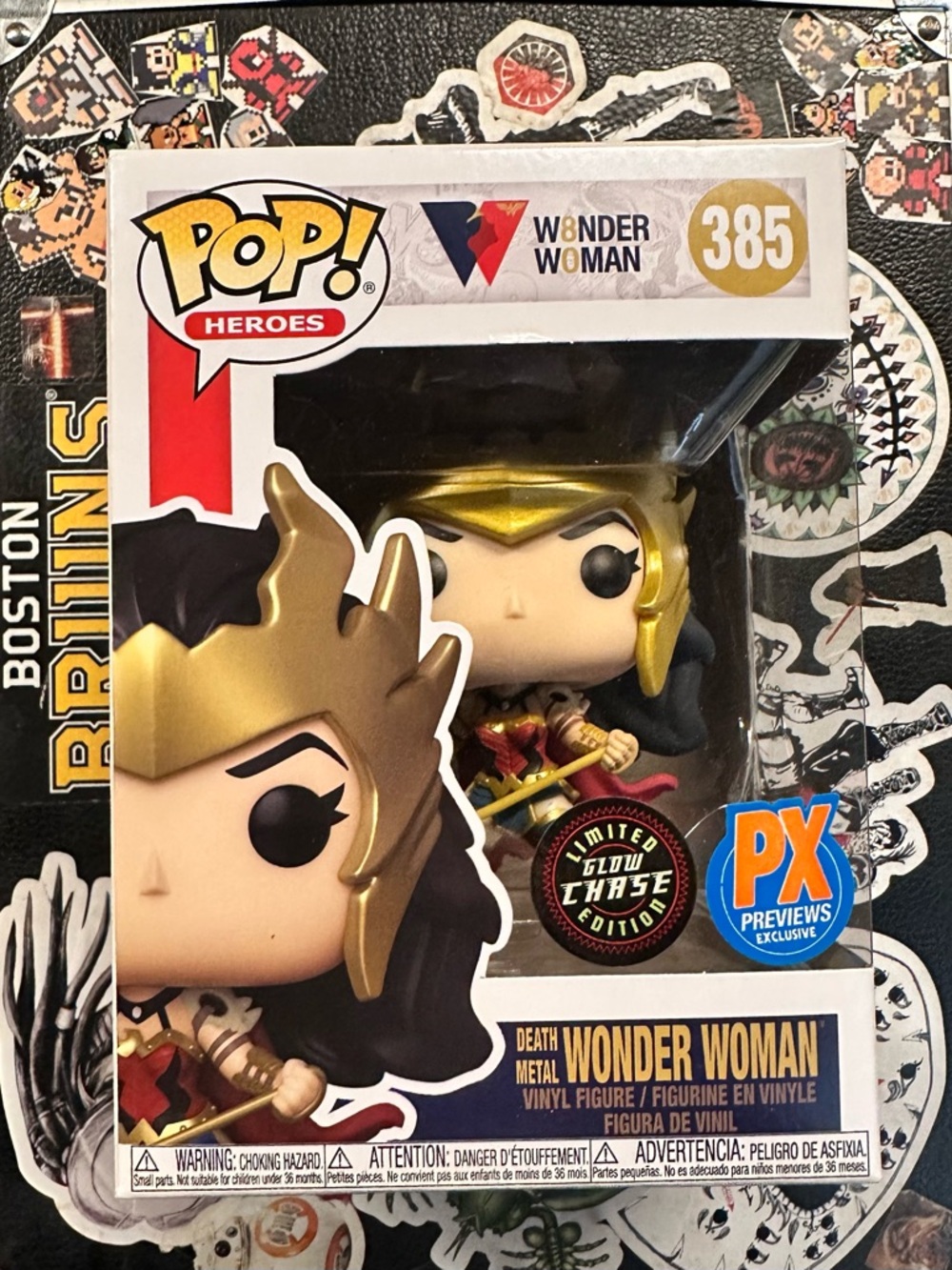 Wonder Woman Death Metal Funko Pop! Heroes #385 - Glow Chase PX Excl